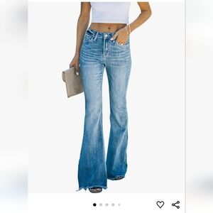 Kunmi high waisted flare bell bottom jeans